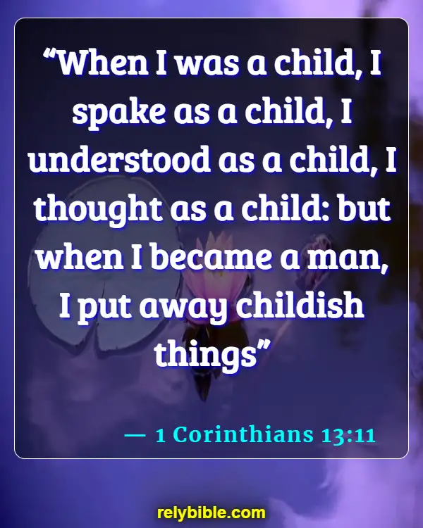 Bible Verse (1 Corinthians 13:11)