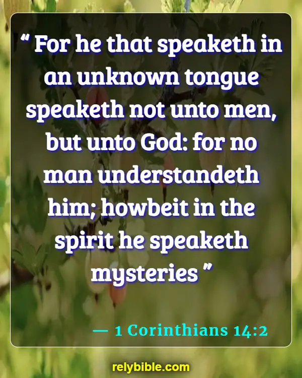 Bible Verse (1 Corinthians 14:2)