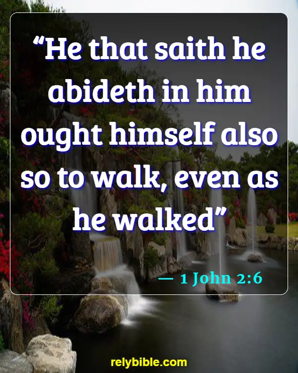 Bible verses About Walking In The Spirit (1 John 2:6)