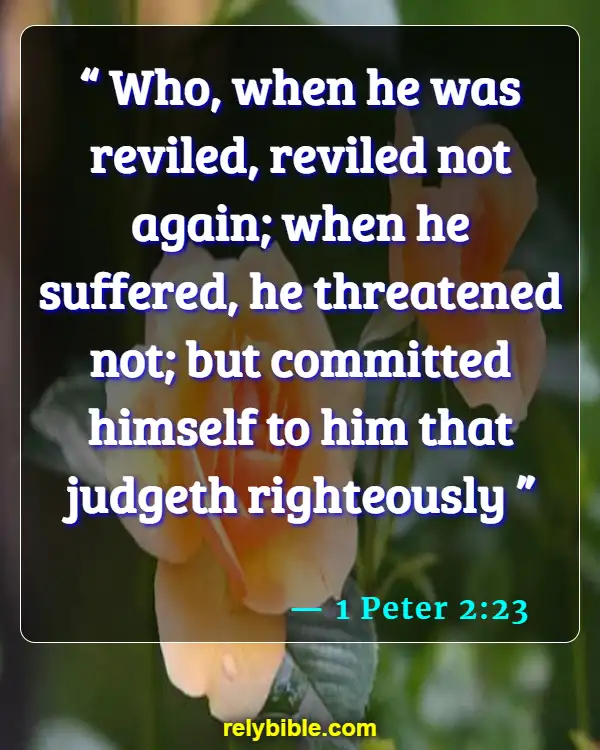 Bible verses About Husband Duties (1 Peter 2:23)