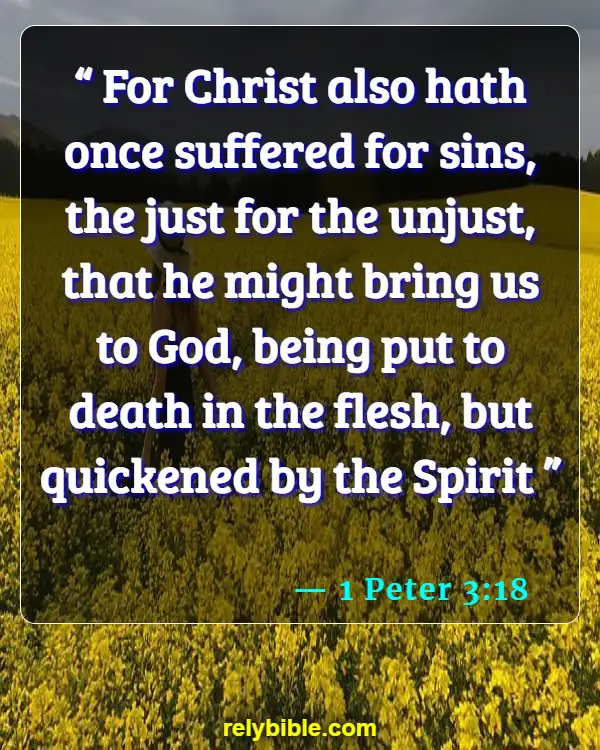 Bible verses About Being Joyful (1 Peter 3:18)