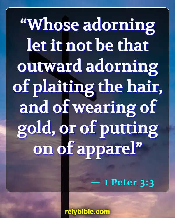 Bible verses About Wearing Jewelry (1 Peter 3:3)