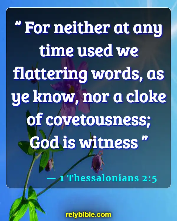 Bible Verse (1 Thessalonians 2:5)