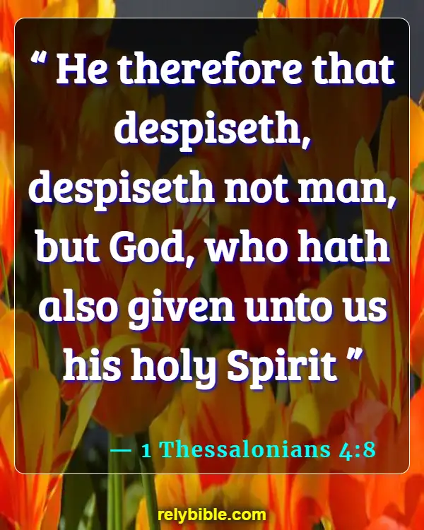 Bible Verse (1 Thessalonians 4:8)