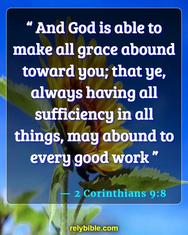 Bible verses About Giving Back (2 Corinthians 9:8)