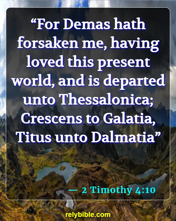 Bible Verse (2 Timothy 4:10)