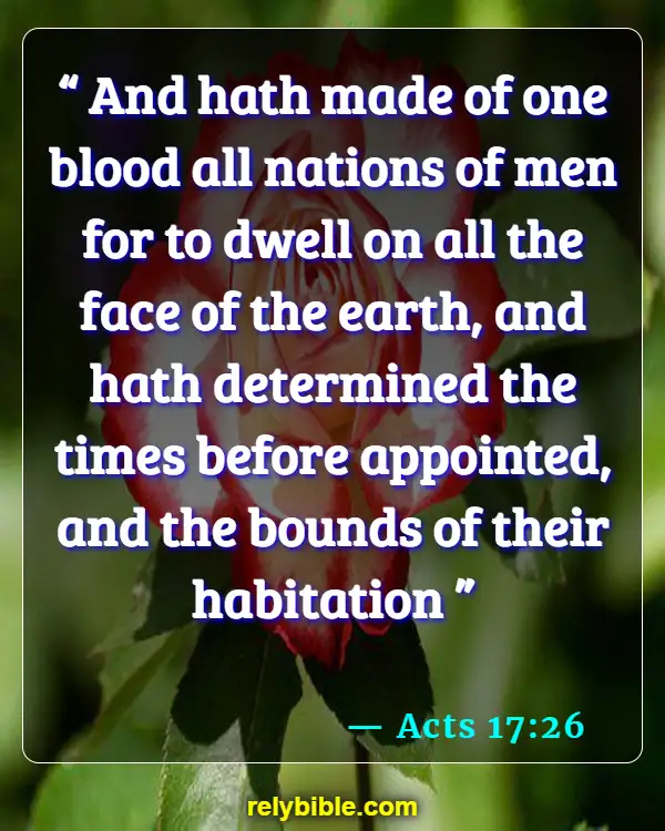 Bible Verse (Acts 17:26)