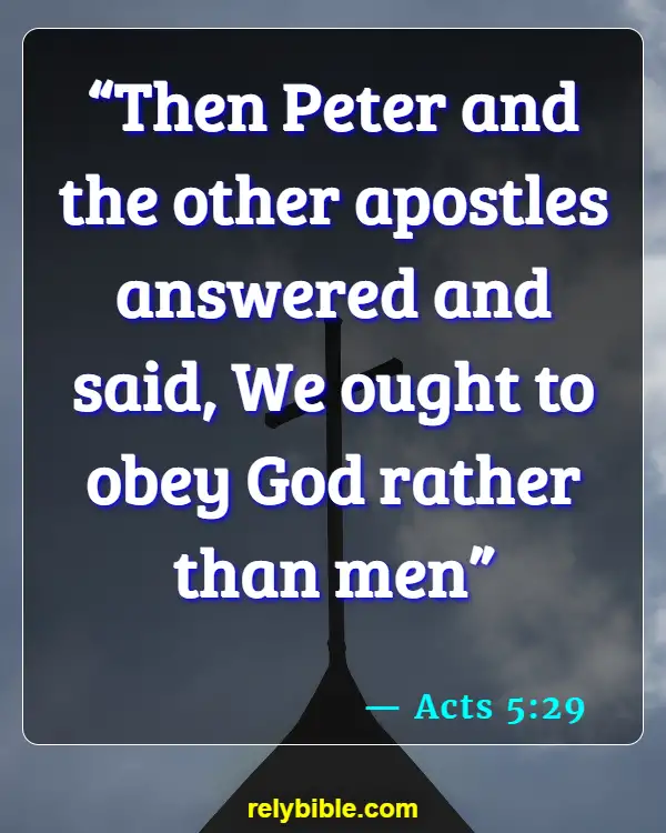 Bible verses About Politics And Religion (Acts 5:29)