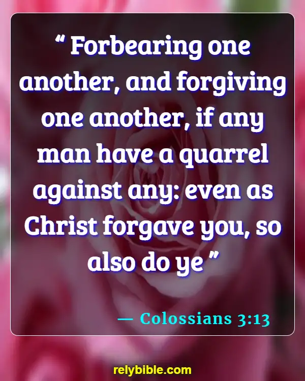 Bible verses About Reconciliation (Colossians 3:13)
