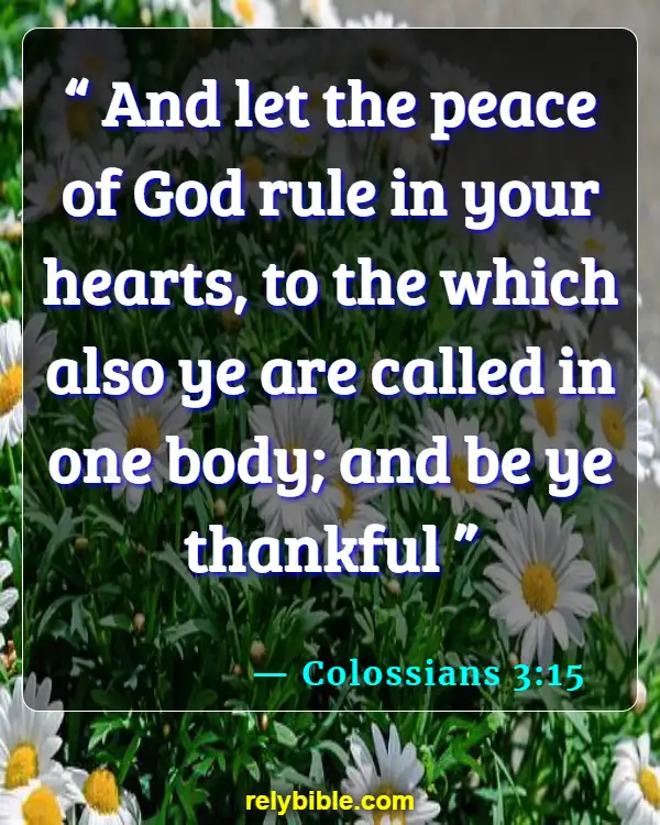 Bible verses About Worry (Colossians 3:15)