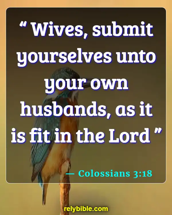 Bible verses About Husband Duties (Colossians 3:18)