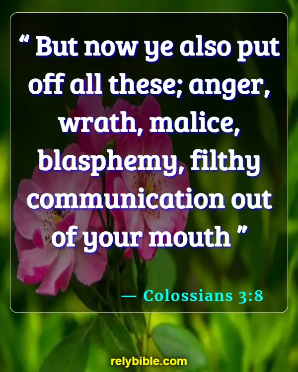 Bible verses About Speech (Colossians 3:8)