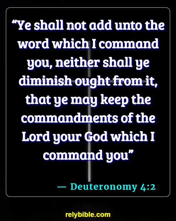 Bible Verse (Deuteronomy 4:2)