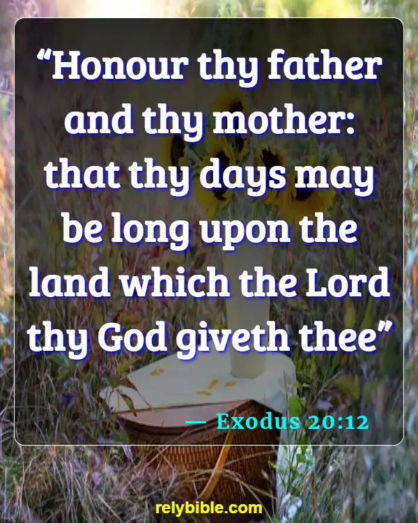 Bible verses About Parents And Children (Exodus 20:12)