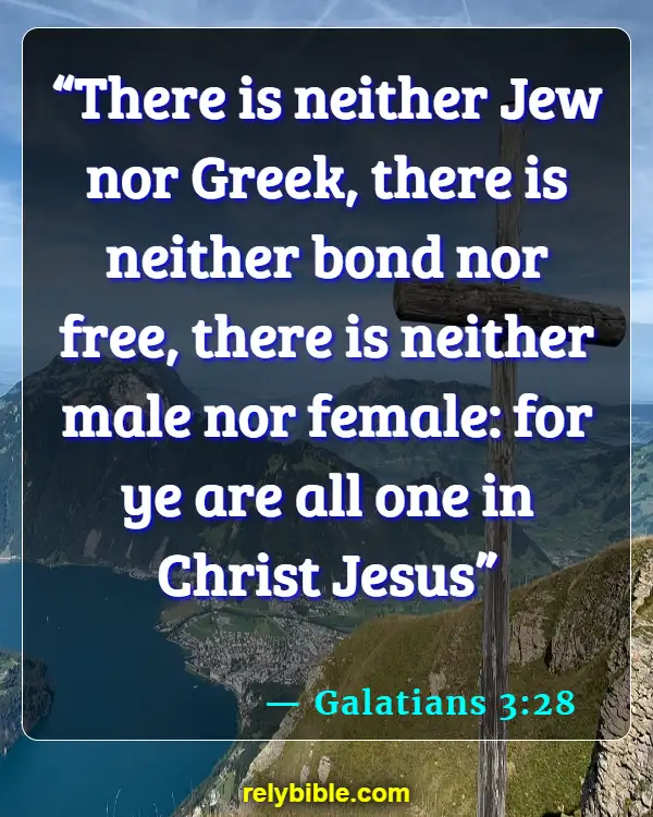 Bible verses About Racism (Galatians 3:28)