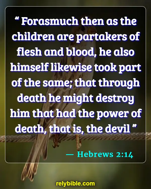 Bible verses About The Devil (Hebrews 2:14)