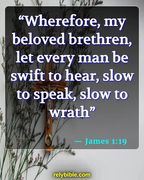 Bible verses About Violence (James 1:19)
