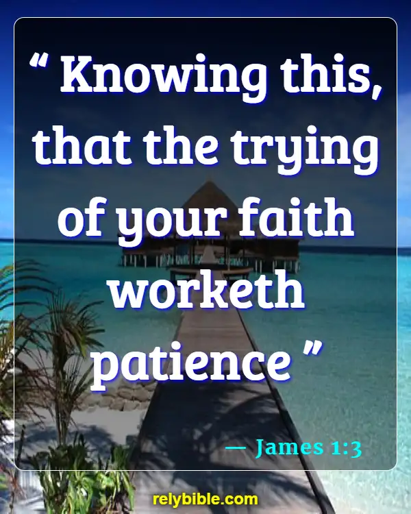 Bible verses About Running (James 1:3)