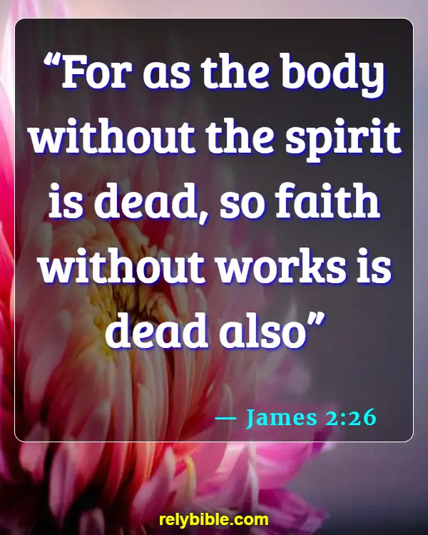 Bible verses About Surgery (James 2:26)