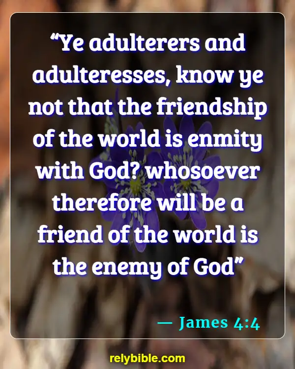 Bible verses About Loving Your Brother (James 4:4)
