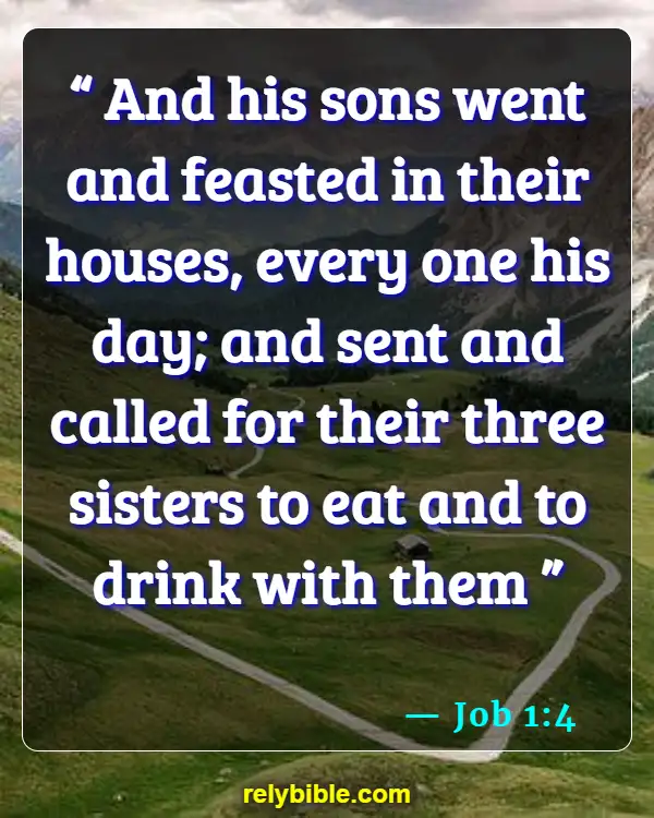 Bible verses About Birthdays (Job 1:4)