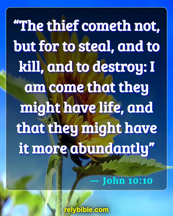 Bible verses About Cancer (John 10:10)
