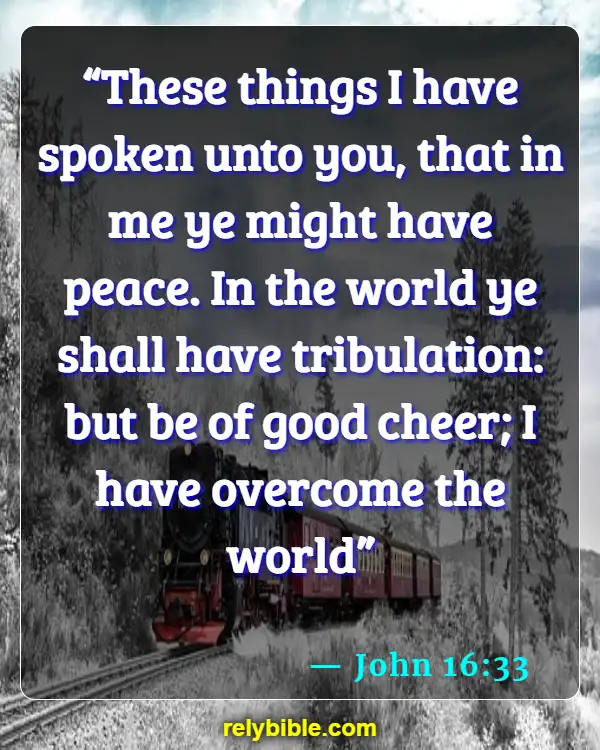 Bible verses About Solitude (John 16:33)