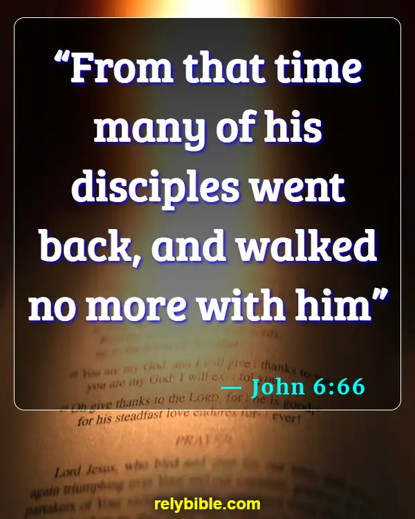 Bible verses About The Devil (John 6:66)