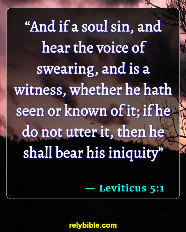 Bible Verse (Leviticus 5:1)