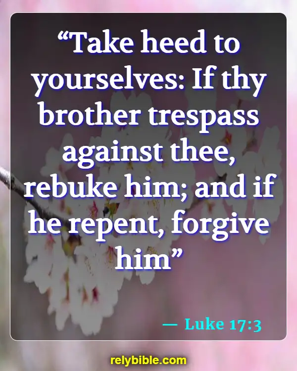 Bible verses About Repenting (Luke 17:3)