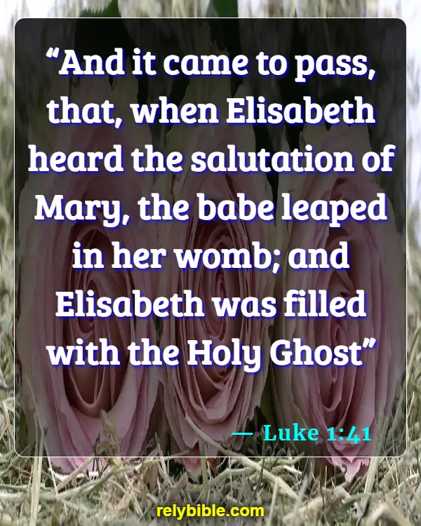Bible verses About When Life Begins (Luke 1:41)