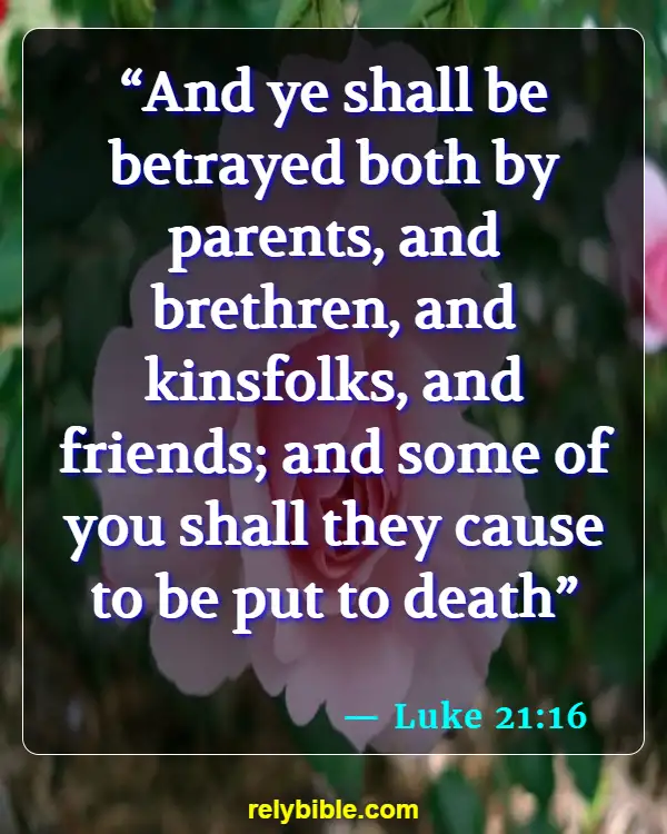 Bible verses About Sudden Death (Luke 21:16)