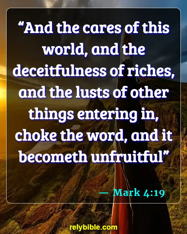Bible Verse (Mark 4:19)