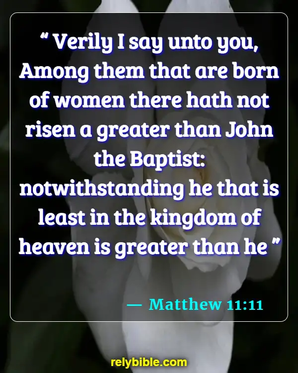Bible verses About Birthdays (Matthew 11:11)