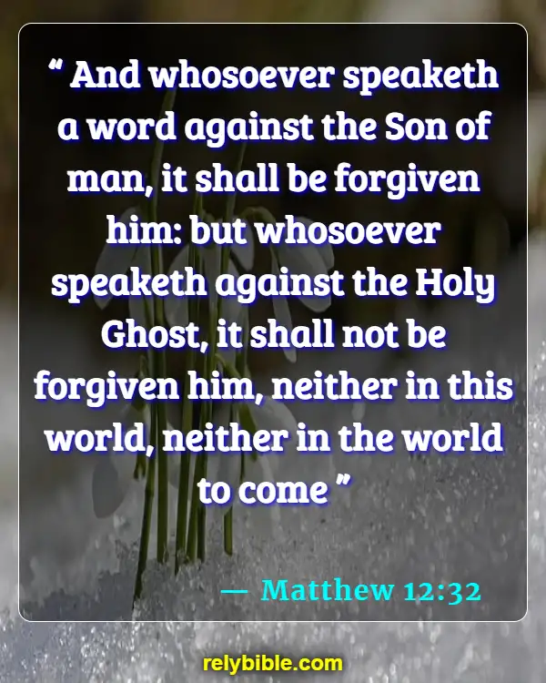 Bible Verse (Matthew 12:32)