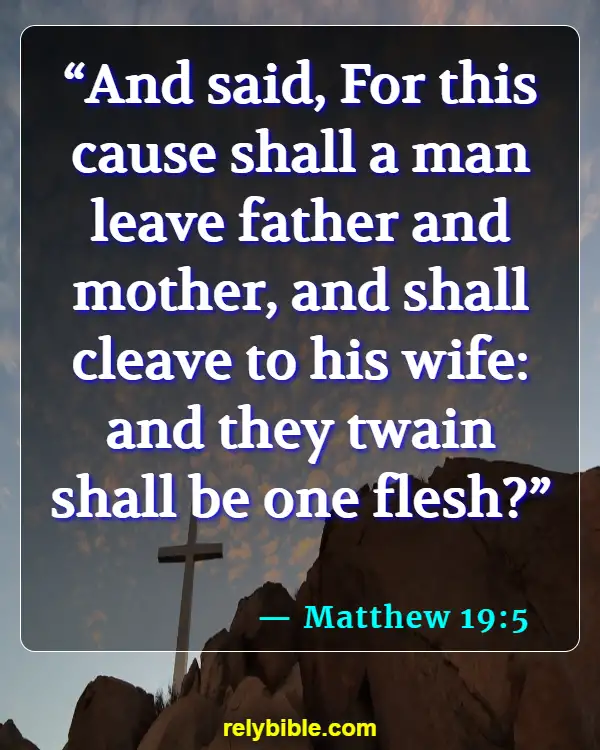 Bible verses About Husband Duties (Matthew 19:5)