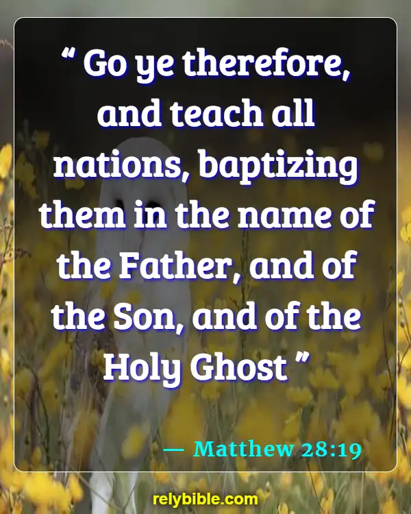 Bible verses About Going To Church (Matthew 28:19)