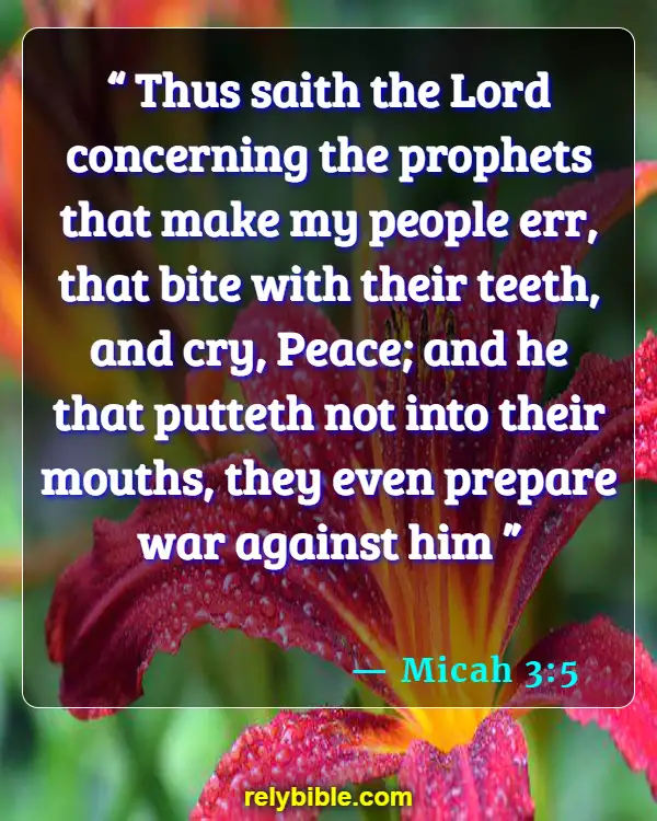 Bible Verse (Micah 3:5)