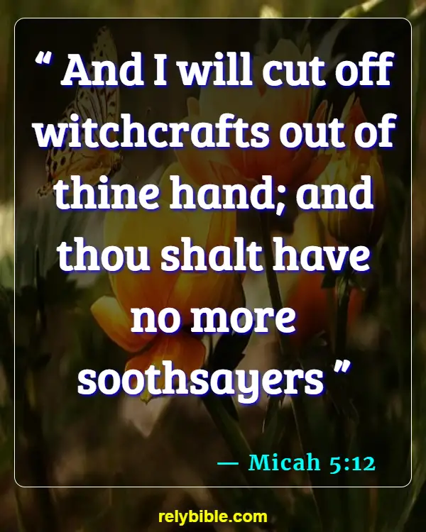 Bible Verse (Micah 5:12)