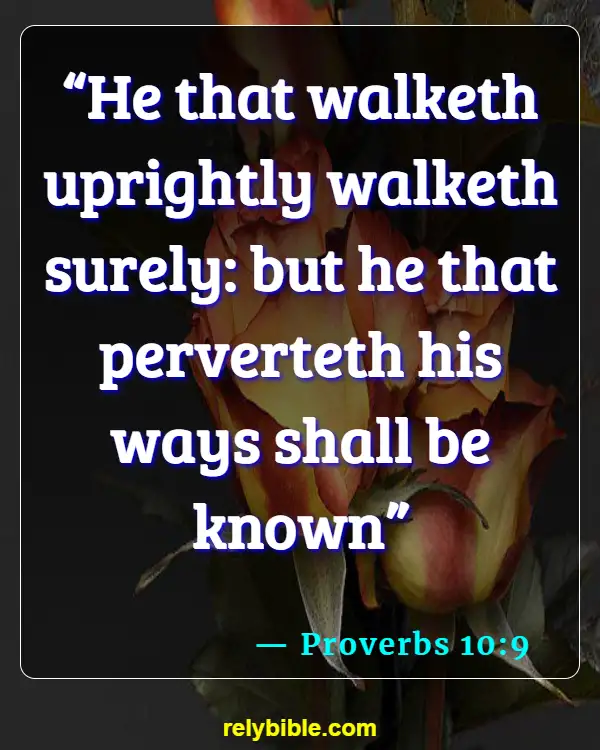 Bible Verse (Proverbs 10:9)
