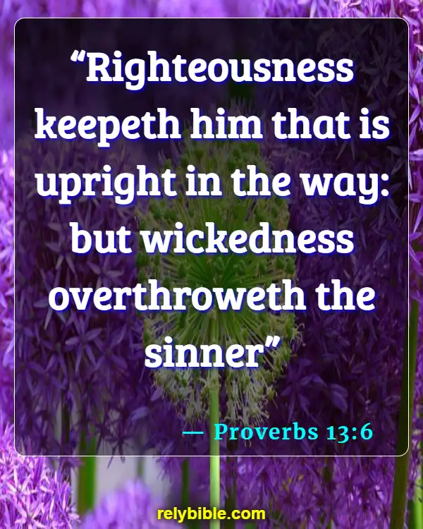 Bible Verse (Proverbs 13:6)