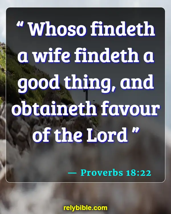 Bible verses About Husband Duties (Proverbs 18:22)