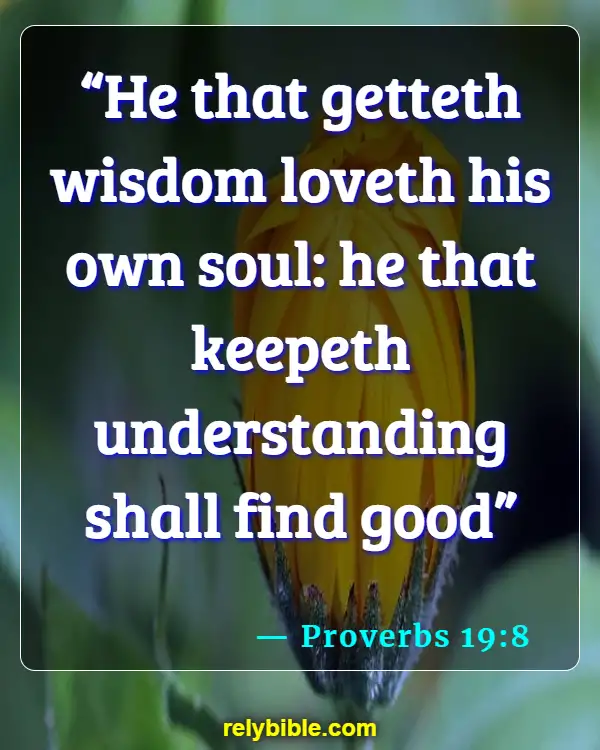 Bible Verse (Proverbs 19:8)