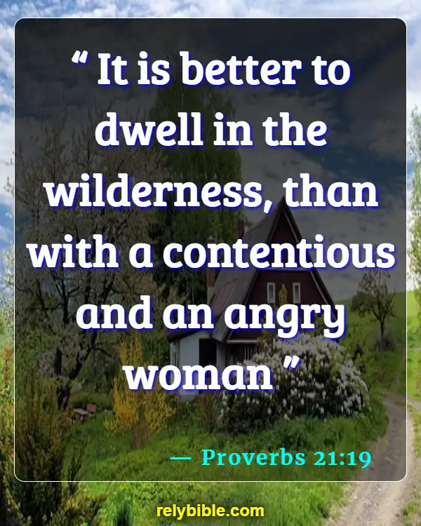 Bible verses About Quarreling (Proverbs 21:19)