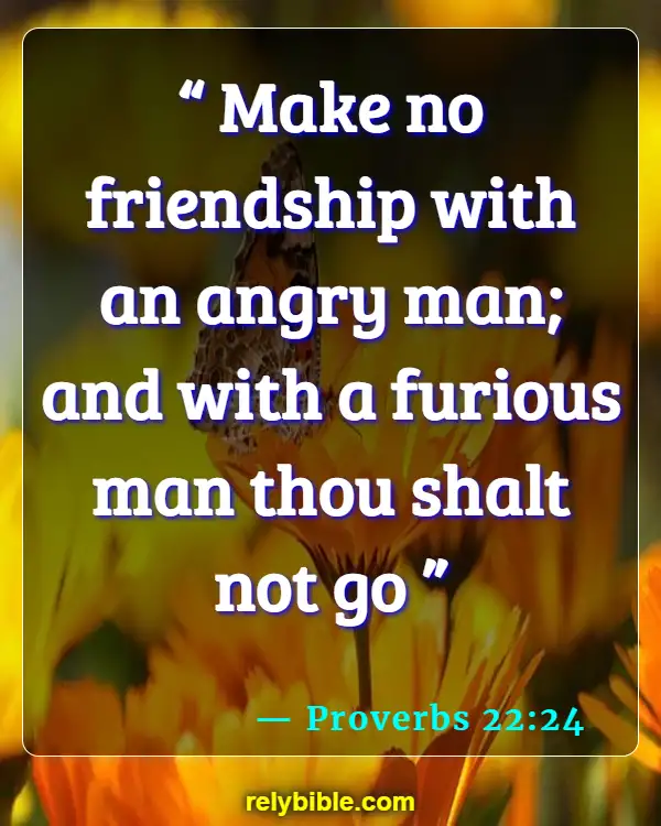 Bible verses About Quarreling (Proverbs 22:24)