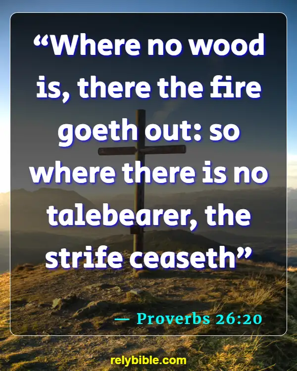 Bible Verse (Proverbs 26:20)