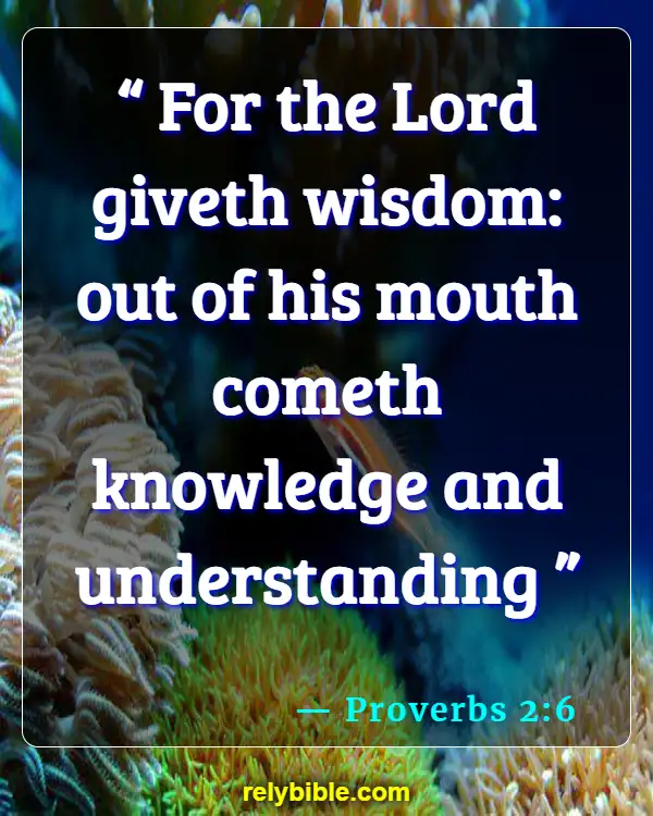 Bible verses About Memory (Proverbs 2:6)