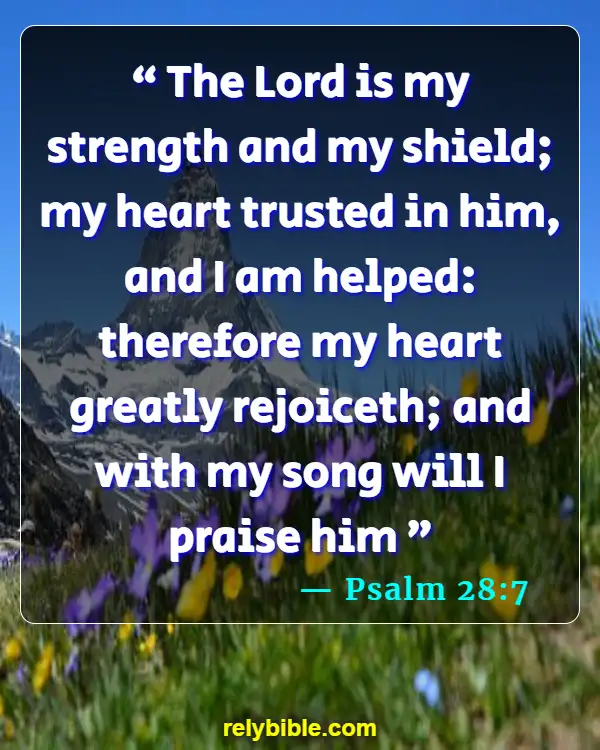 Bible verses About Mental Strength (Psalm 28:7)