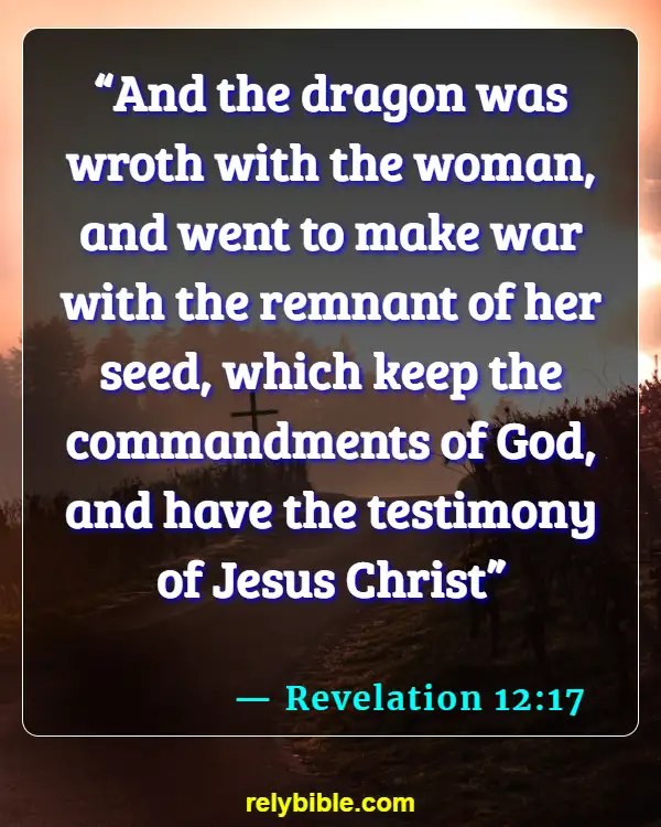 Bible Verse (Revelation 12:17)