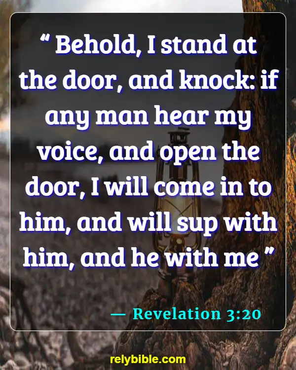 Bible verses About Solitude (Revelation 3:20)